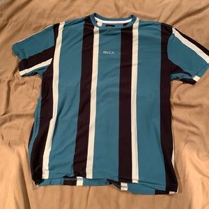 RVCA mens size L striped T-shirt. Like new never worn.